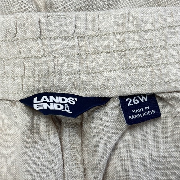 Lands' End 26W Linen Skirt Business Casual Workwear Classic Summer Resort pocket - Picture 4 of 11